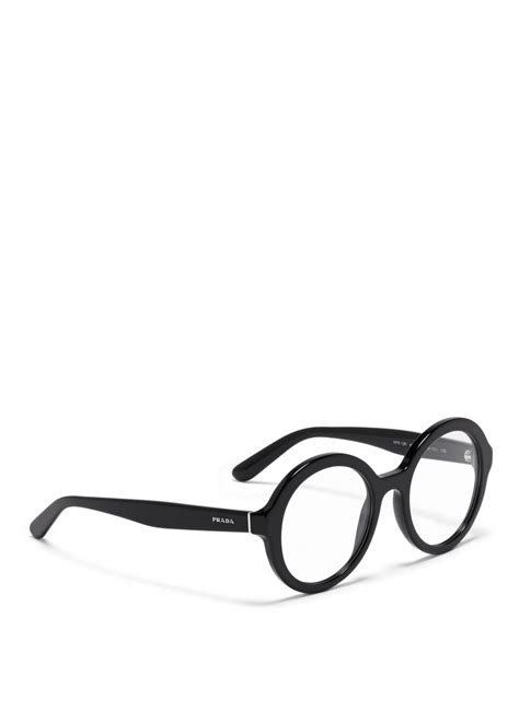 black prada mens glasses|prada black round glasses.